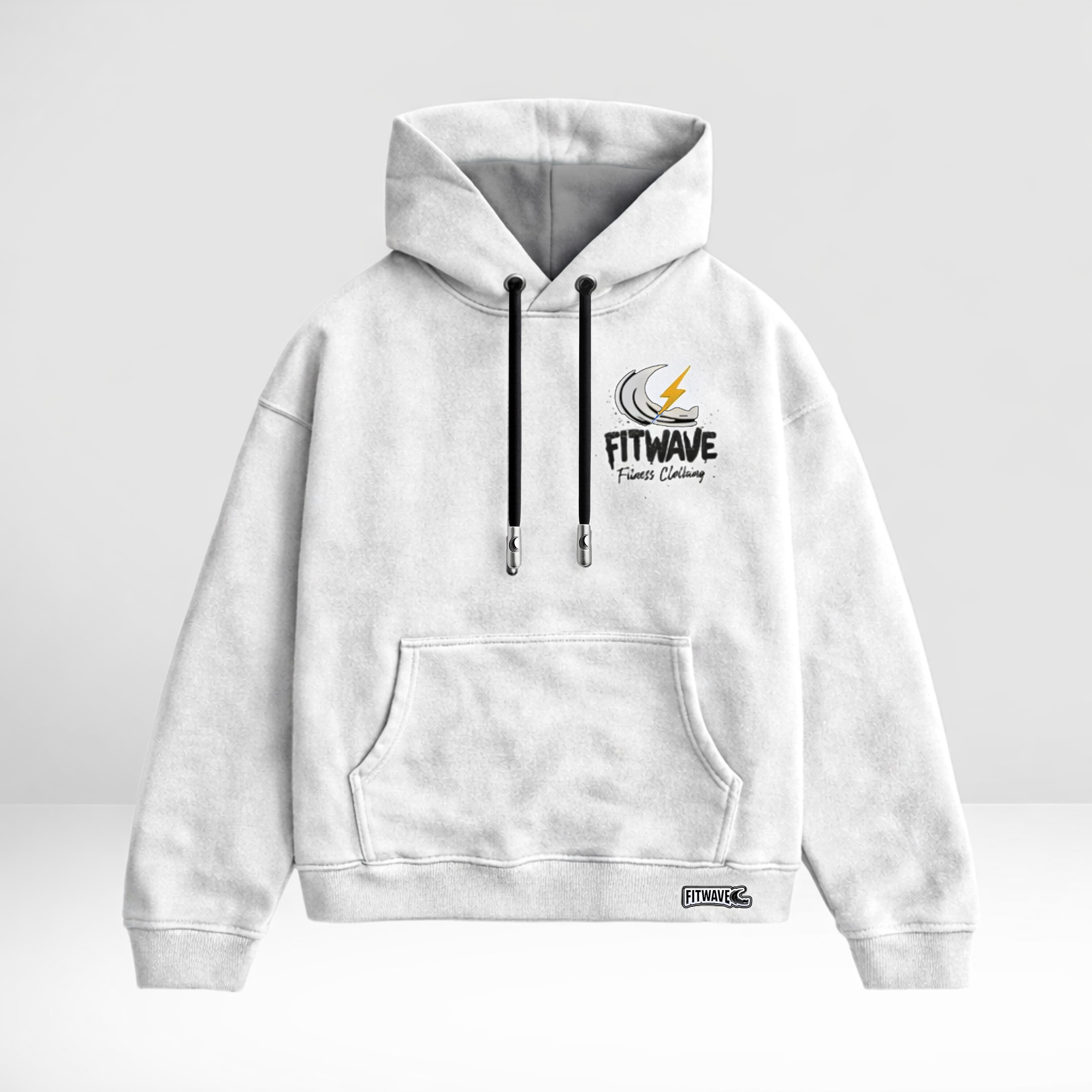 Become the Storm Hoodie White— Front
